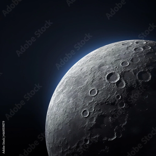 Fototapeta Close up moon