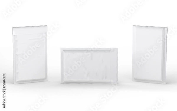 Fototapeta Close  white  bubble padded envelope with clipping path