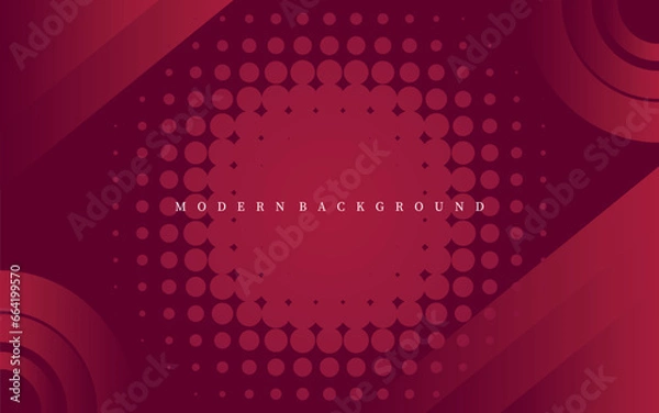 Fototapeta Modern red vector background. Geometric background design