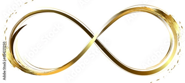Obraz Gold infinity symbol