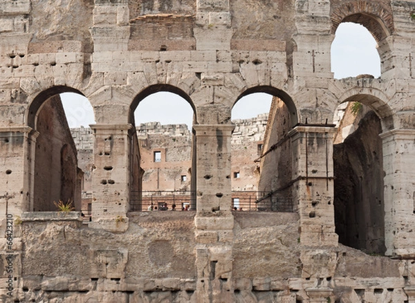 Obraz Arches of the Colosseum, Rome, Italy
