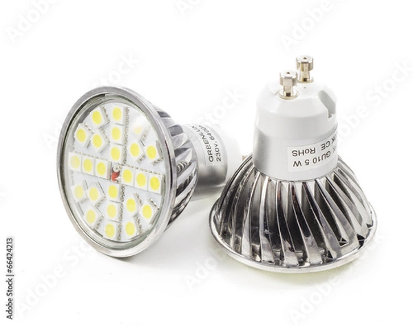 Obraz LED light bulb close up