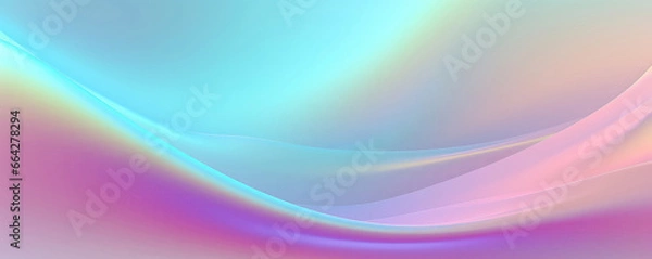 Fototapeta Pastel Holographic Gradient Backdrop With Soft Noise Effect