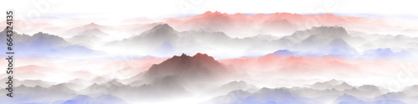 Fototapeta panorama of the mountains