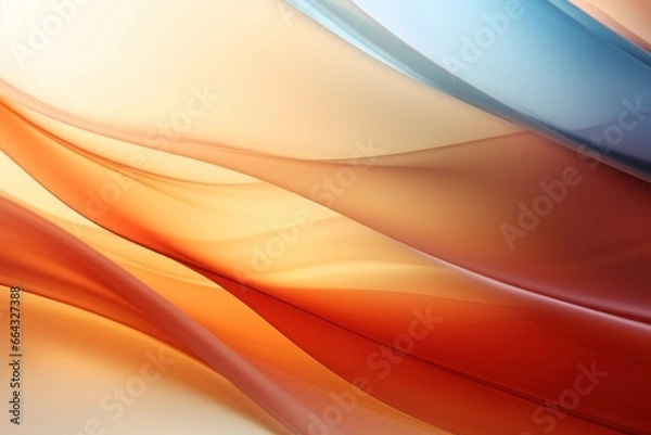 Fototapeta Abstract background is frosted glass Simplify lines Pure space warm color. Generative AI.