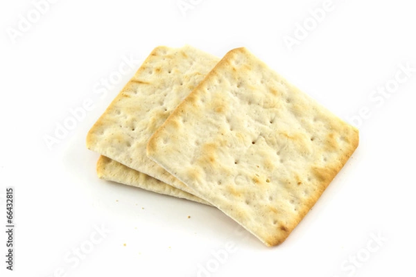 Fototapeta cracker in square shape isolated