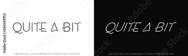 Fototapeta Elegant Font Uppercase Lowercase and Number. Classic Lettering Minimal Fashion Designs. Typography modern serif fonts regular decorative vintage concept. vector illustration