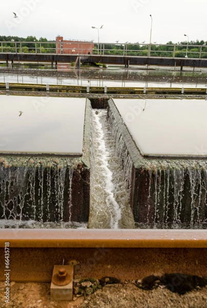 Obraz Primary radial settler at sewage water treatment