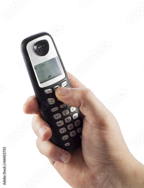 Obraz hand with telephone