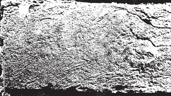 Obraz rusted brick black and white texture pattern