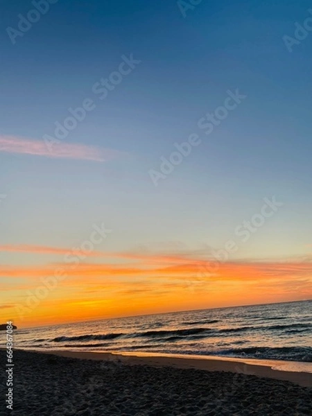 Obraz Zachód słońca nad morzem