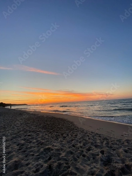 Obraz Zachód słońca nad morzem