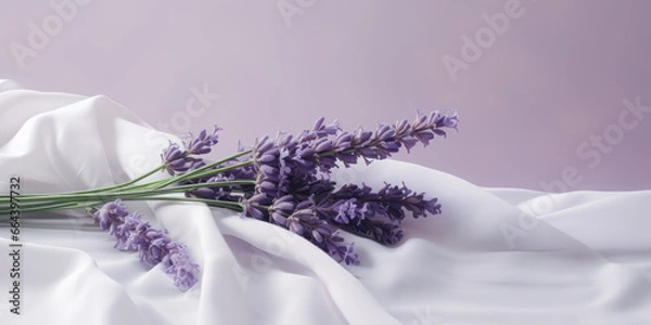 Obraz lavender on lilac sheets