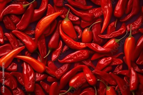 Obraz red hot chili peppers pattern