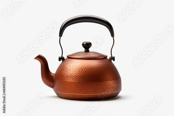 Fototapeta A kettle isolated on a white background