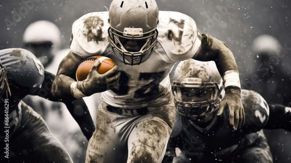 Obraz American Football Players in Action