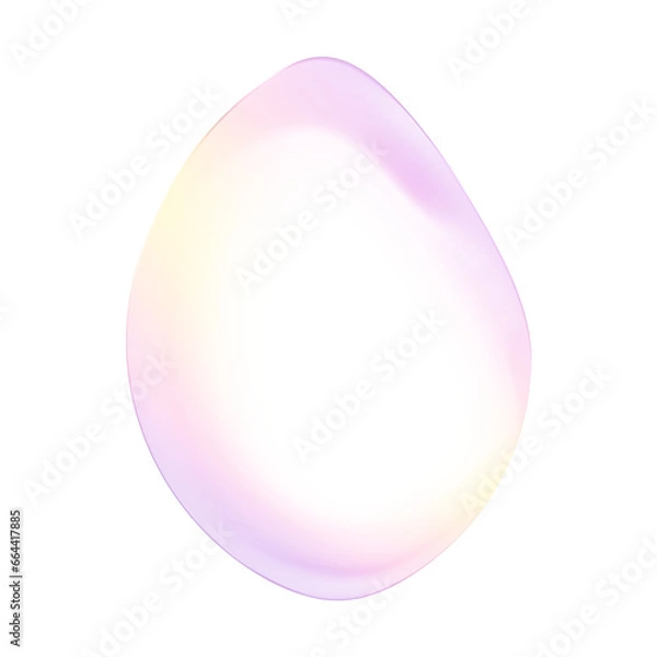 Obraz Pastel Abstract Transparent Blob