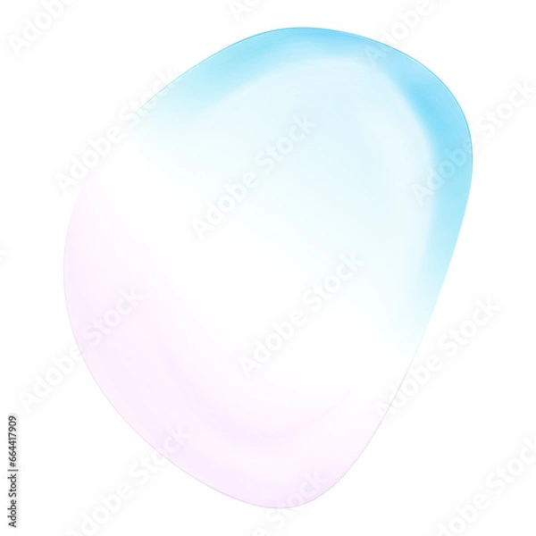 Obraz Pink Abstract Transparent Blob