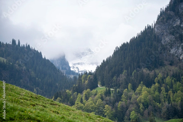 Obraz landscape with clouds