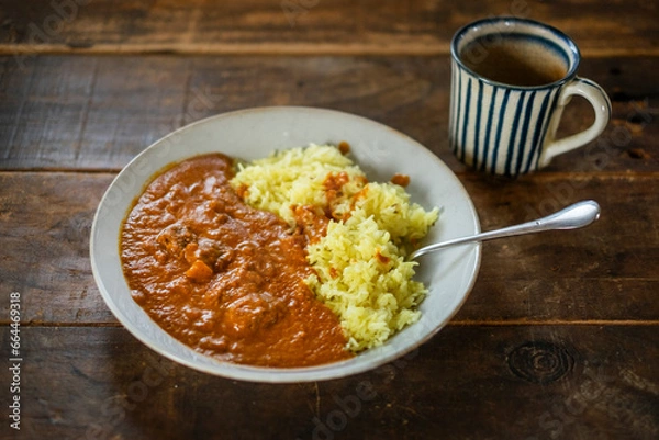 Obraz インドカレー_ターメリックライス