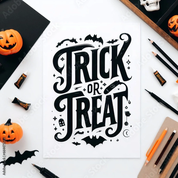 Obraz halloween party set