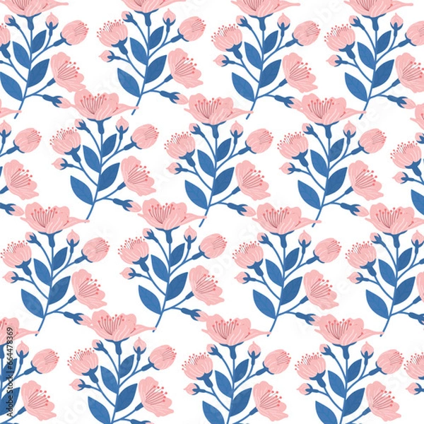 Fototapeta Vector seamless decorative geometric shapes pattern background	