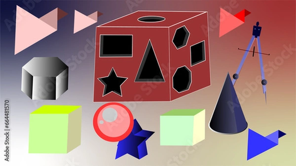 Obraz In Mathematics, Geometric shapes are the figures which demonstrate the shape of the objects we see in our everyday life. In geometry, shapes are the forms of objects which have boundary lines, angles 