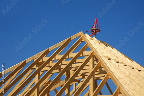 Fototapeta Dachstuhl