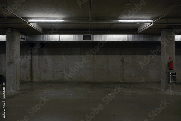 Obraz underground parking garage