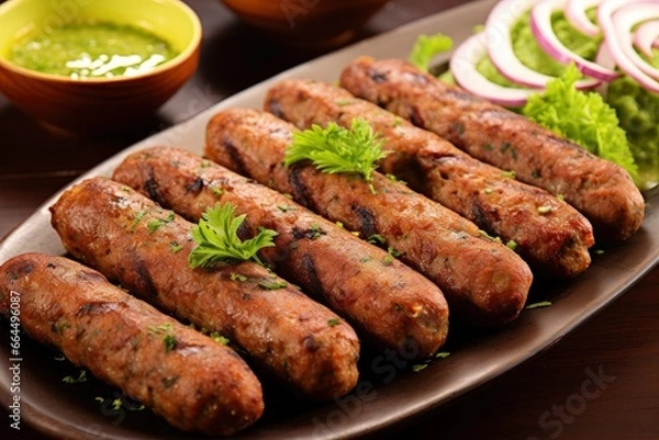 Obraz Tasty seekh kabab.