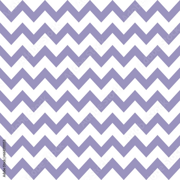 Fototapeta Purple waves zig zag seamless background texture. Popular zigzag chevron pattern on white background