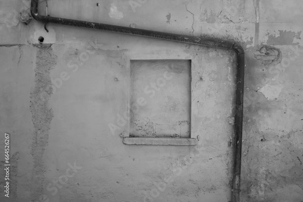 Fototapeta Old grey concrete wall tetxure.