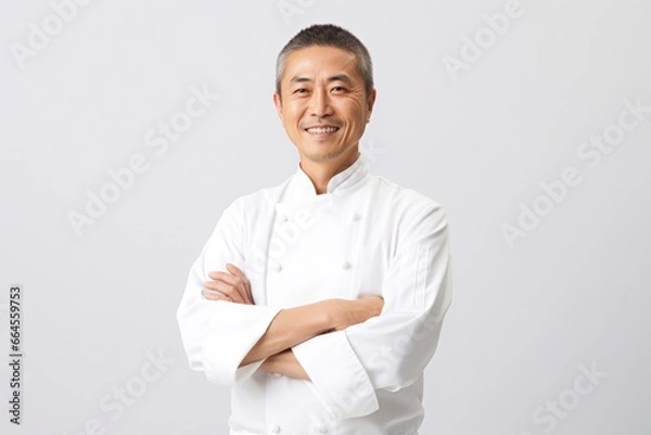 Fototapeta 腕を組むポーズをするシェフ