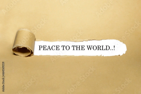 Obraz Peace to the world