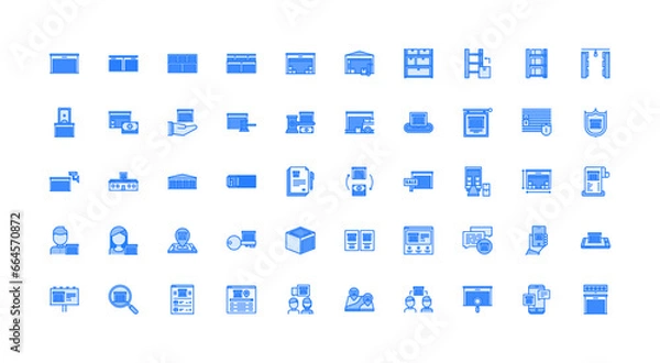 Fototapeta  storage icon set