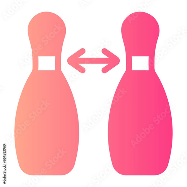 Fototapeta split gradient icon