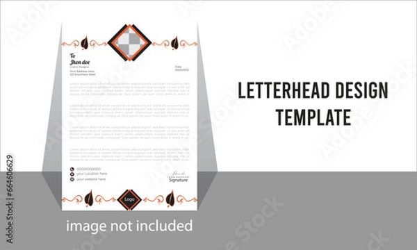 Fototapeta  letterhead design template ready