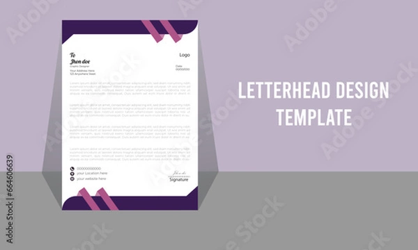 Fototapeta  letterhead design template ready