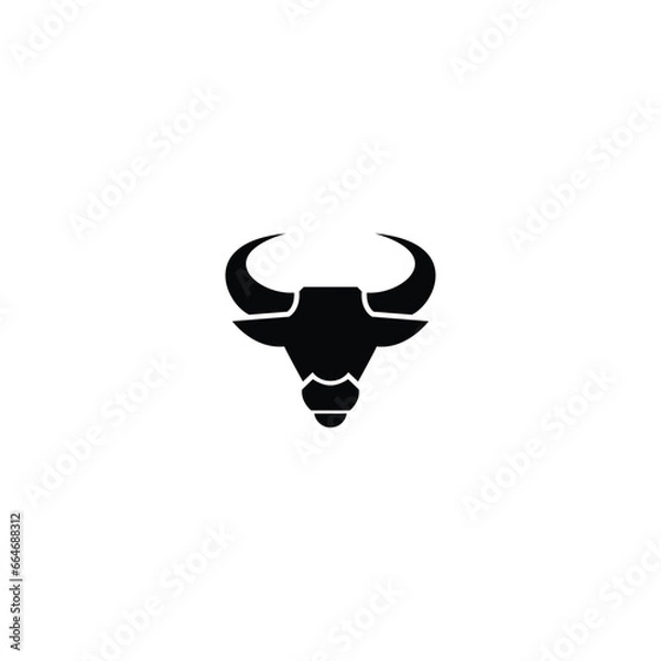 Obraz Bull logo icon vector template
