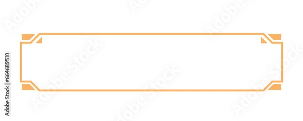 Obraz  Hightech Technology HUD Label