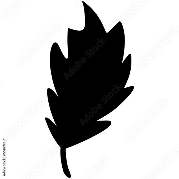 Fototapeta black Leaf