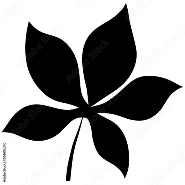 Fototapeta black Leaf