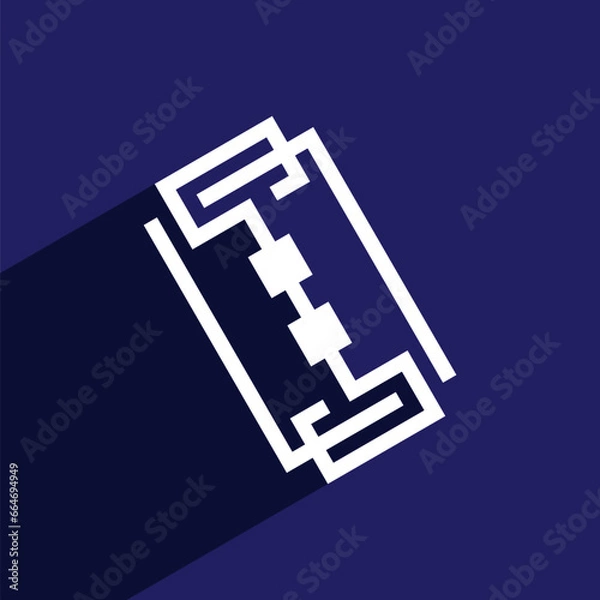Fototapeta RAZOR ICON LOGO TEMPLATE VECTOR