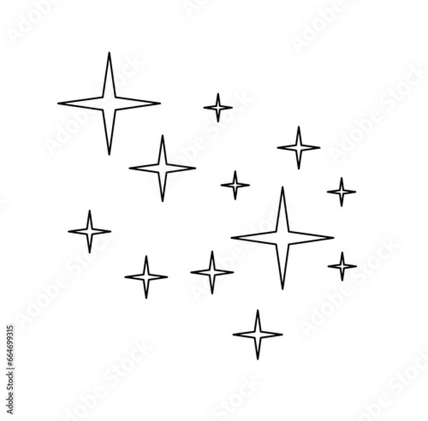 Fototapeta sparkling star vector 