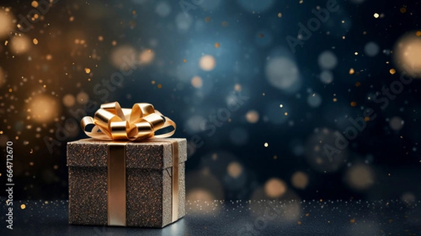 Obraz AI art  shining present  　輝くプレゼント