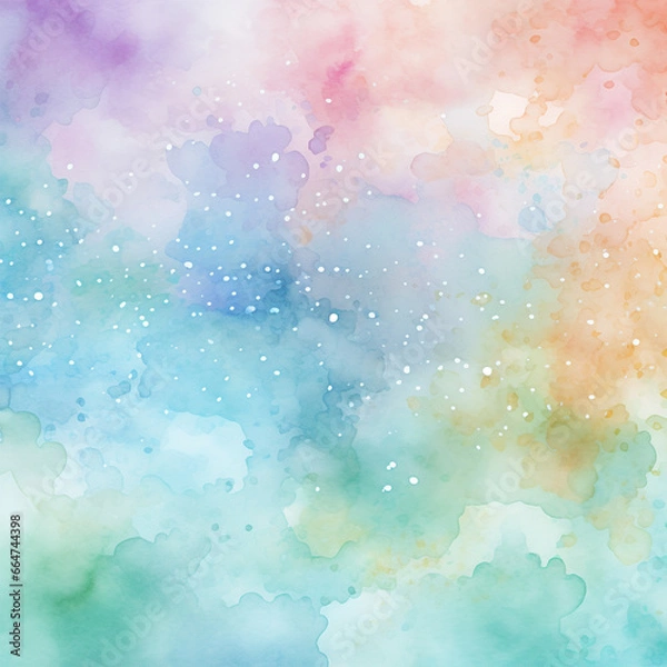 Obraz Beautiful wallpaper HD splash watercolor multicolor, Watercolor Texture Digital Papers, Beautiful wallpaper HD splash watercolor multicolor blue pink, pastel color, abstract texture background.