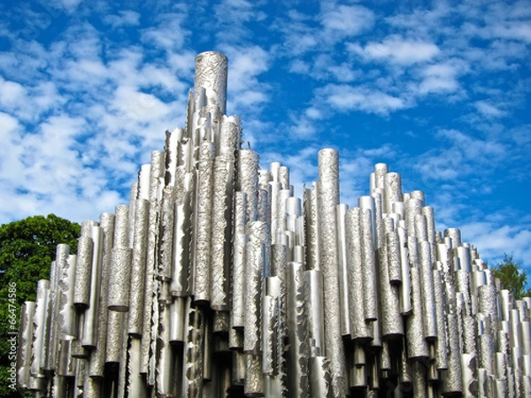 Fototapeta Памятник из труб