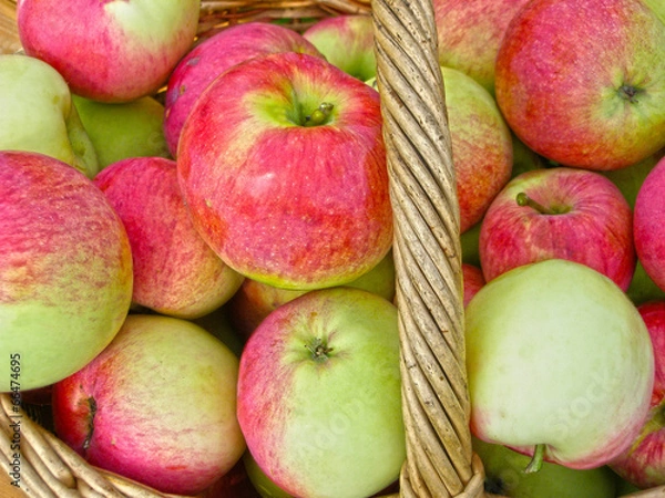 Fototapeta Яблоки в корзине