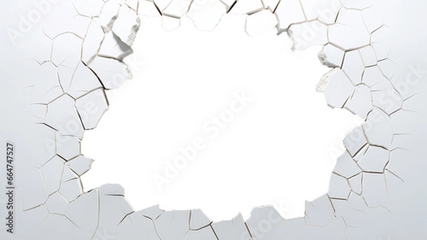 Fototapeta Wall Damage Generative AI