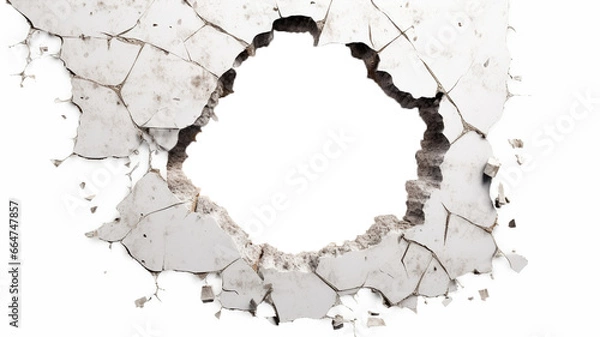 Fototapeta Wall Damage Generative AI